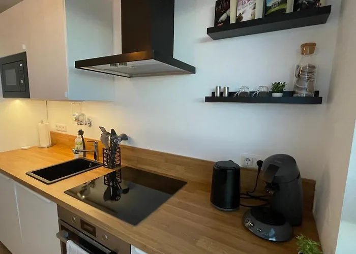 Апартаменты Moderne 2-zimmer-wohnung Mit Atemberaubender Skyline Aussicht Auf Frankfurt! *