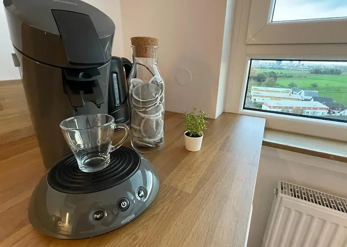 Moderne 2-zimmer-wohnung Mit Atemberaubender Skyline Aussicht Auf Frankfurt! *